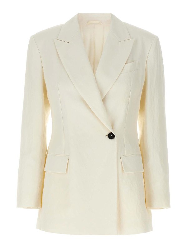 BRUNELLO CUCINELLI: blazers - Double-Breasted Blazer