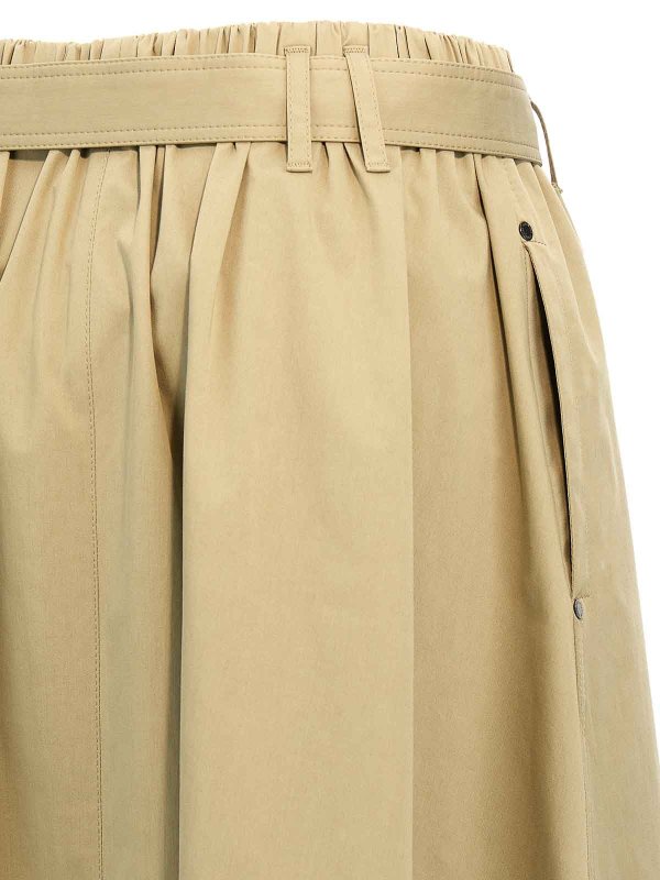 膝丈/ミディスカート - 緑 shop online: BRUNELLO CUCINELLI