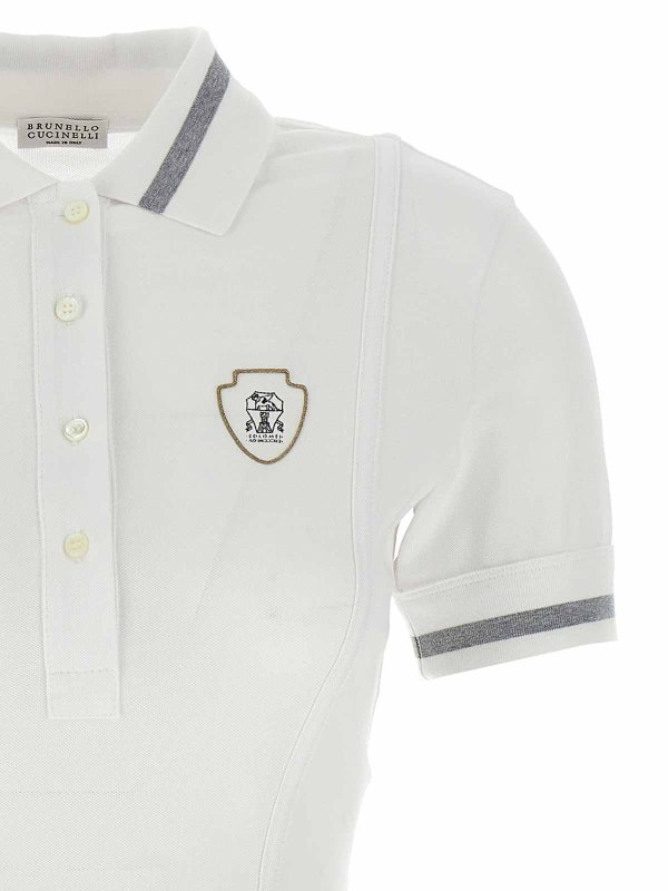 膝丈ドレス - 白 shop online: BRUNELLO CUCINELLI