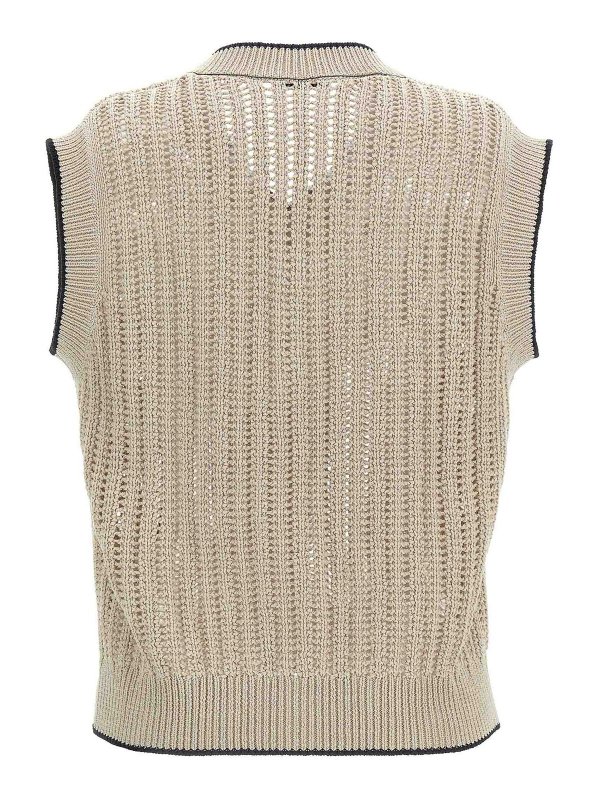 BRUNELLO CUCINELLI: Chalecos online - Chaleco - Beis