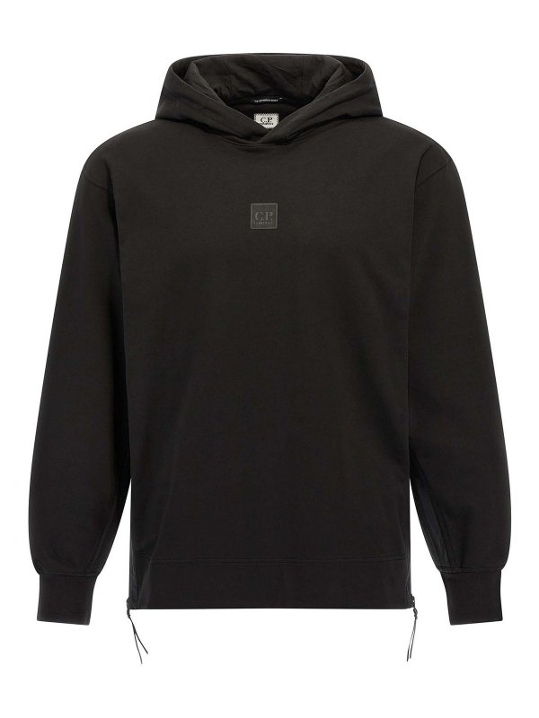 Tシャツ・カットソー C.P. COMPANY Men Hoodies 15CLSS001A006452M 999 Black C.P. Company Hoodie - Black - Men | 18CLSS011A006452M999
