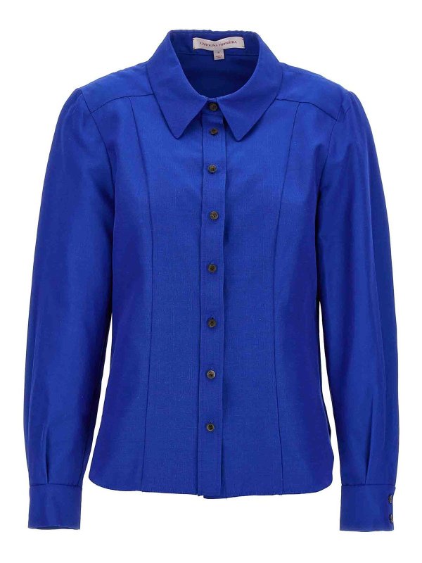 CAROLINA HERRERA: シャツ - シャツ - ブルー