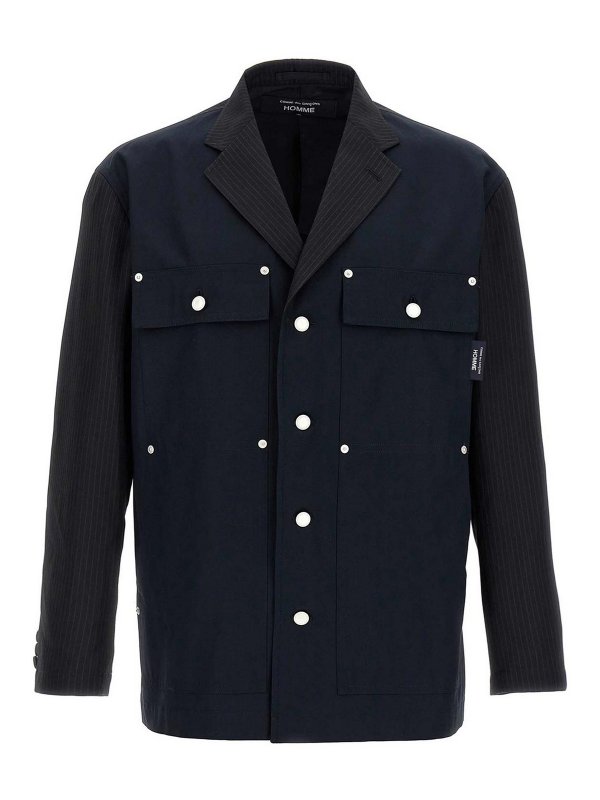 COMME DES GARÇONS HOMMES PLUS: Vestes casuals - Blazer - Bleu