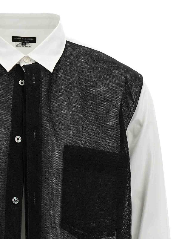 The Best Shops COMME DES GARÇONS HOMMES PLUS: Hemden - Hemd - Weiß