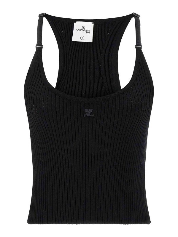 Courreges: Tops und Tank Tops - Top - Schwarz