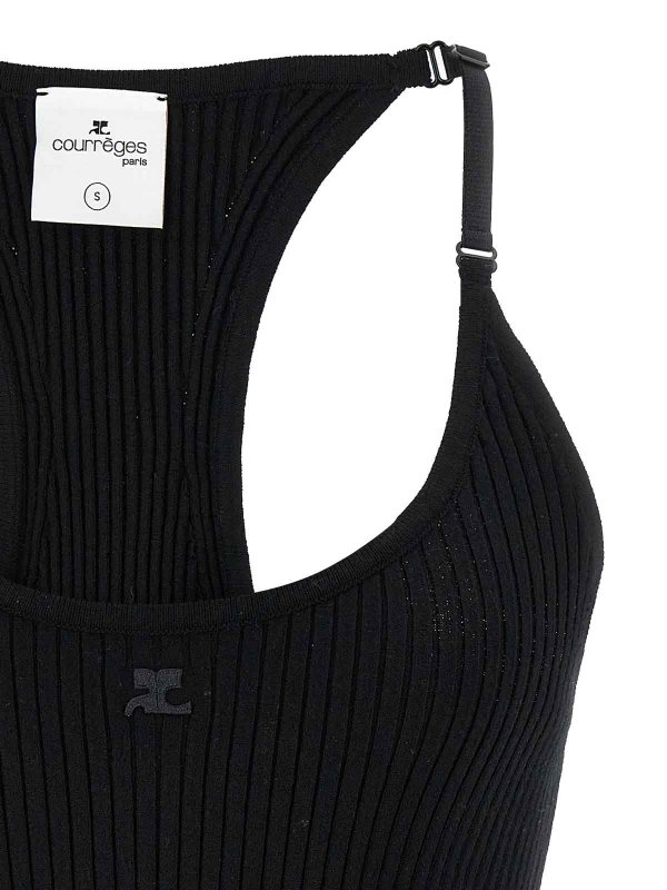 The Best Shops Courreges: Tops und Tank Tops - Top - Schwarz
