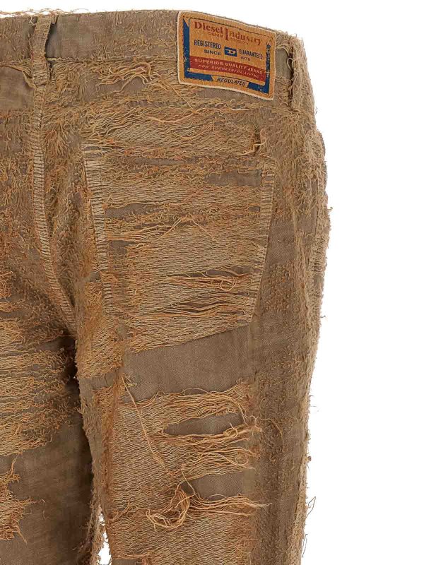 ブーツカットジーンズ - ブラウン shop online: DIESEL