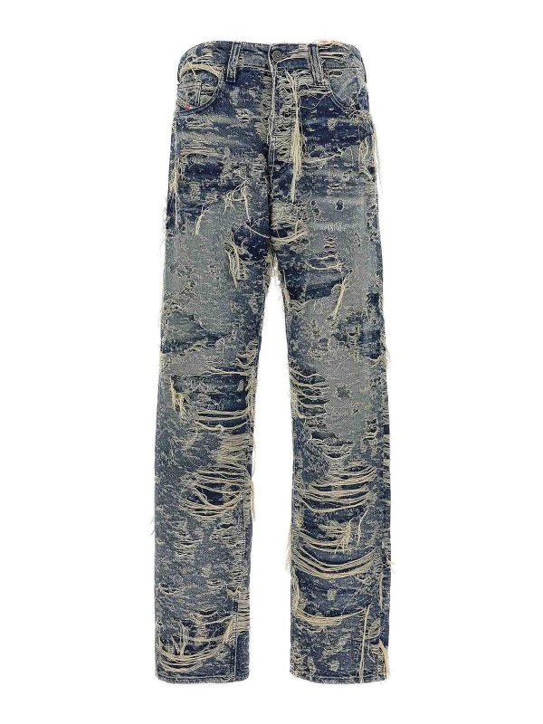 DIESEL: Bootcut - Bootcut Jeans - Blau
