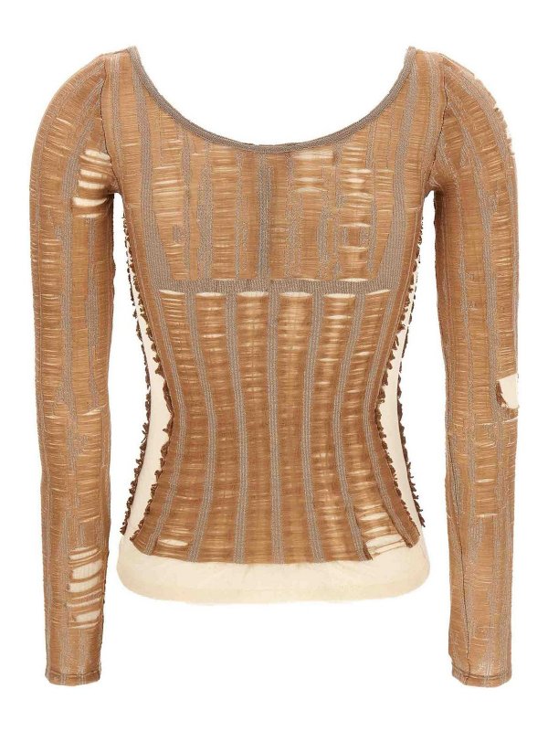 DIESEL: Tops y camisetas sin mangas online - Top - Marrón