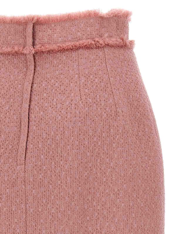 膝丈/ミディスカート - ヌードカラー shop online: DOLCE & GABBANA