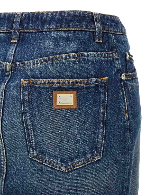Denim Mini Skirt shop online: DOLCE & GABBANA