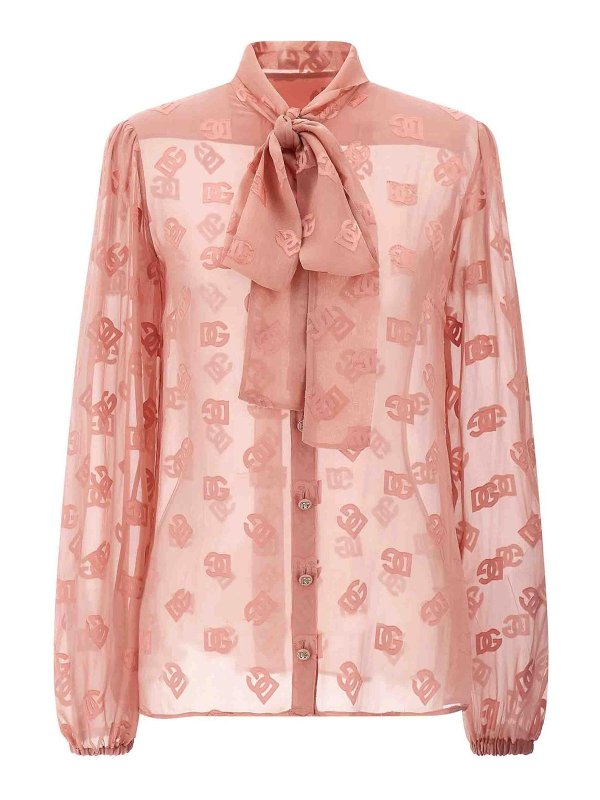 DOLCE & GABBANA: シャツ - シャツ - ヌードカラー