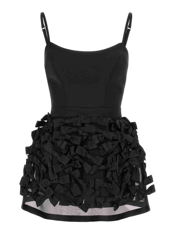 ELISABETTA FRANCHI: ニーレングスドレス - 膝丈ドレス - 黒