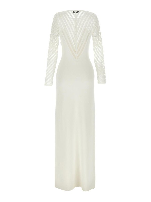 ELISABETTA FRANCHI: ニーレングスドレス online - 膝丈ドレス - 白