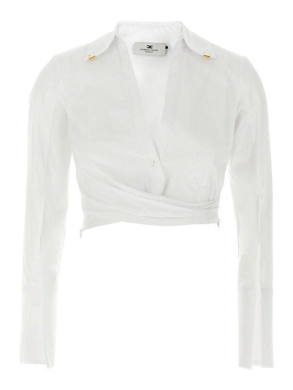 ELISABETTA FRANCHI: Hemden - Hemd - Weiß