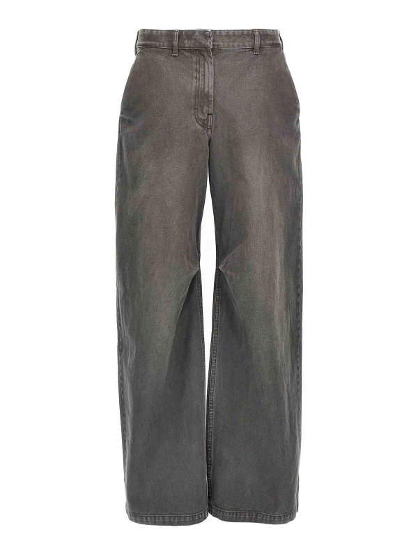ENTIRE STUDIOS: ブーツカットジーンズ - ブーツカットジーンズ - グレー