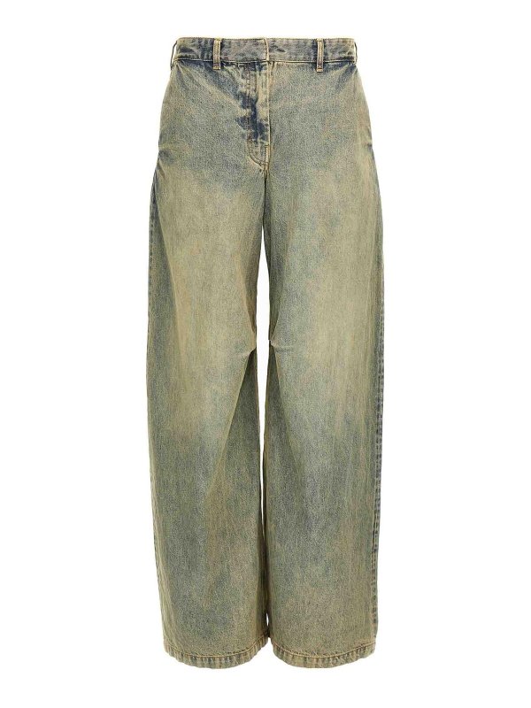 ENTIRE STUDIOS: Jeans évasés - Jean Bootcut - Bleu