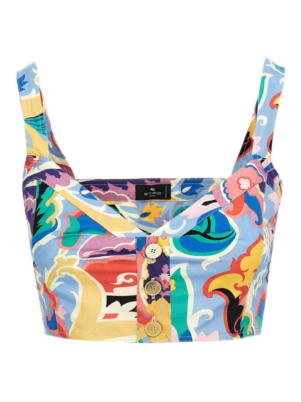 ETRO: Top e canotte - Top Paisley
