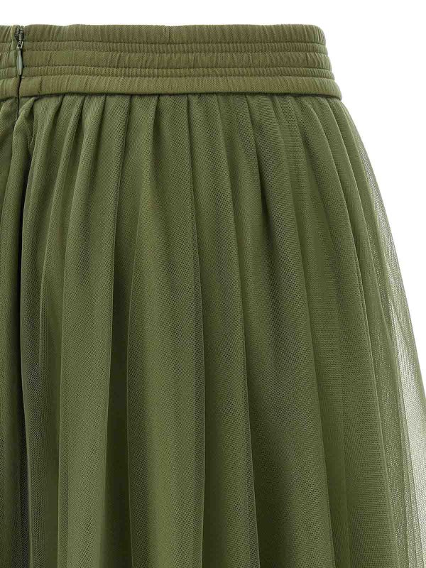 スカート FABIANA FILIPPI SS25 Tulle skirt (GND265F367L186 6162) Fabiana Filippi Tulle Skirt - Green - Women | GND265F367L1866162