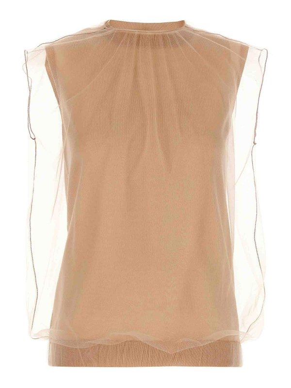 FABIANA FILIPPI: Tops und Tank Tops - Top - Nude