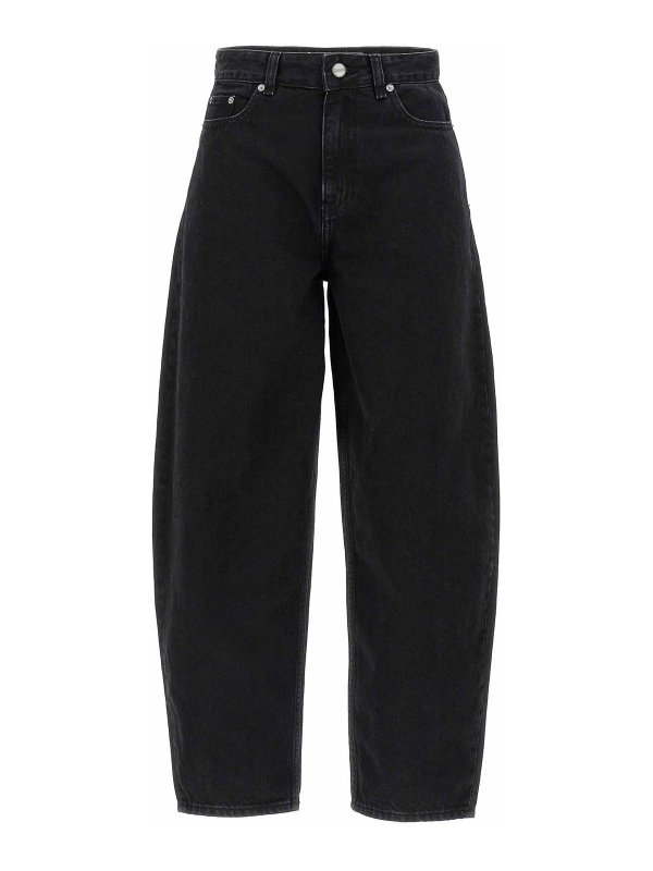 GANNI: ブーツカットジーンズ - ブーツカットジーンズ - 黒