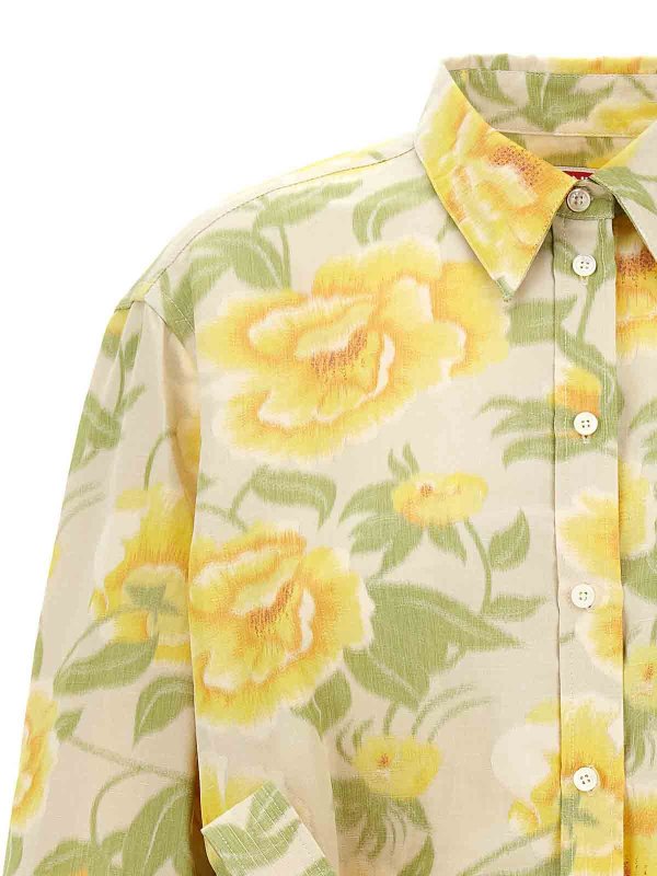 The Best Shops KENZO: knee length dresses - Peonies Kimono Sleeve Dress