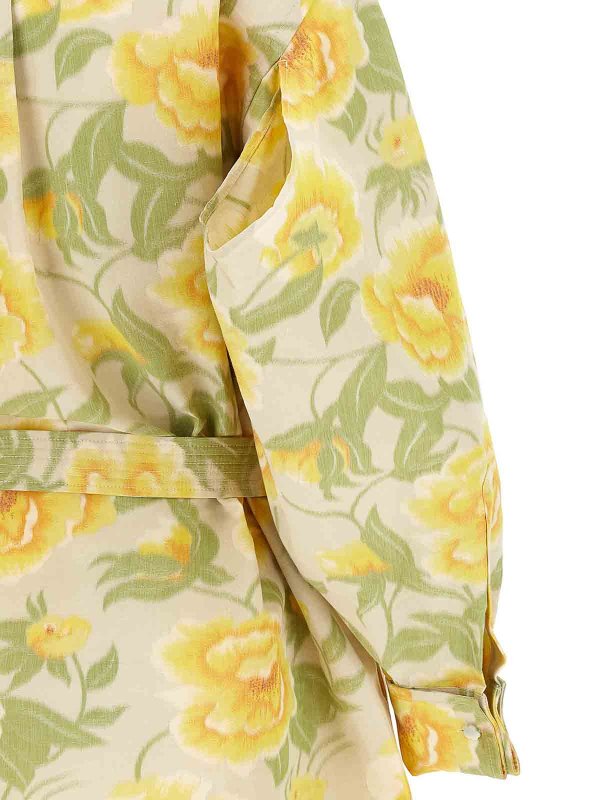 Peonies Kimono Sleeve Dress shop online: KENZO