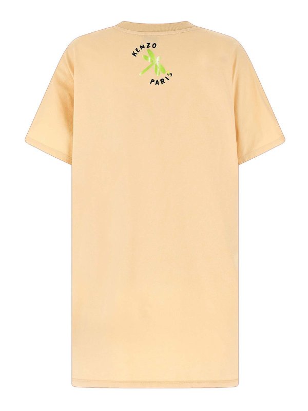 KENZO: Knielange Kleider online - Knielanges Kleid - Nude