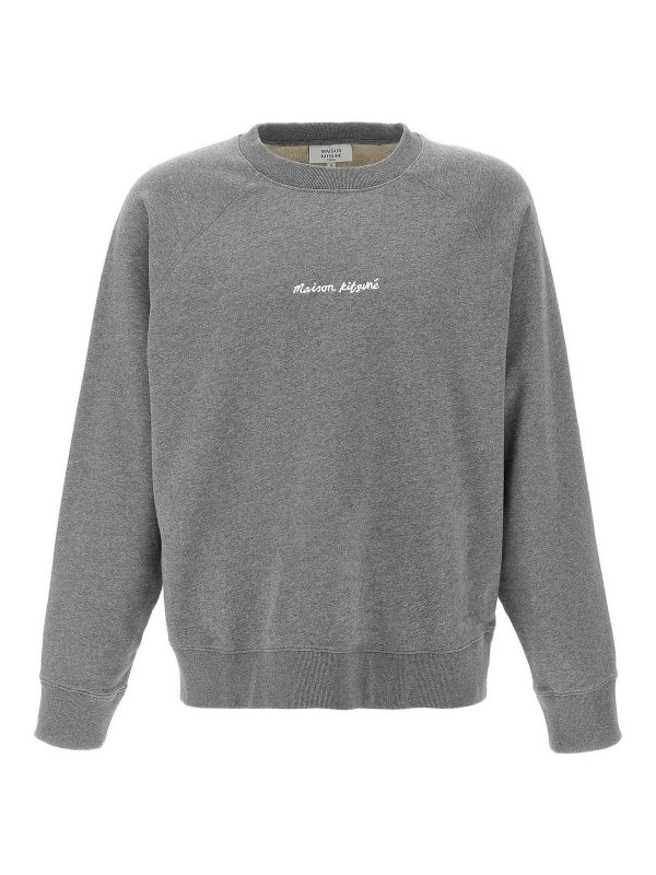 MAISON KITSUNÉ: Sweatshirts & Sweaters - Logo Embroidery Sweatshirt