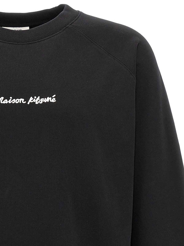 The Best Shops MAISON KITSUNÉ: Sweatshirts & Sweaters - Logo Embroidery Sweatshirt