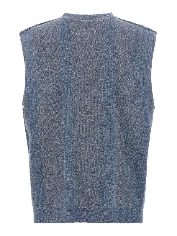 Maison Margiela: Chalecos online - Chaleco - Azul Claro