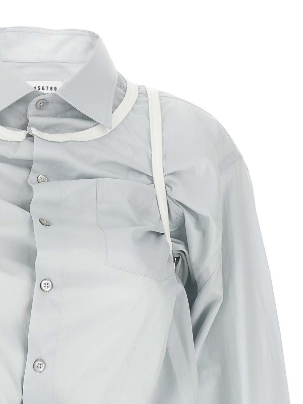 The Best Shops Maison Margiela: Chemises - Chemise - Bleu Clair