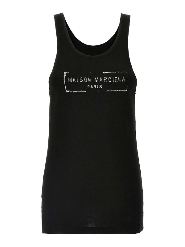 Maison Margiela: Tops & Tank tops - Logo Tank Top