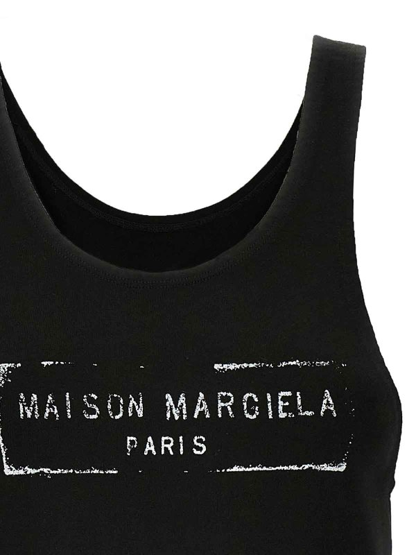 The Best Shops Maison Margiela: Tops & Tank tops - Logo Tank Top
