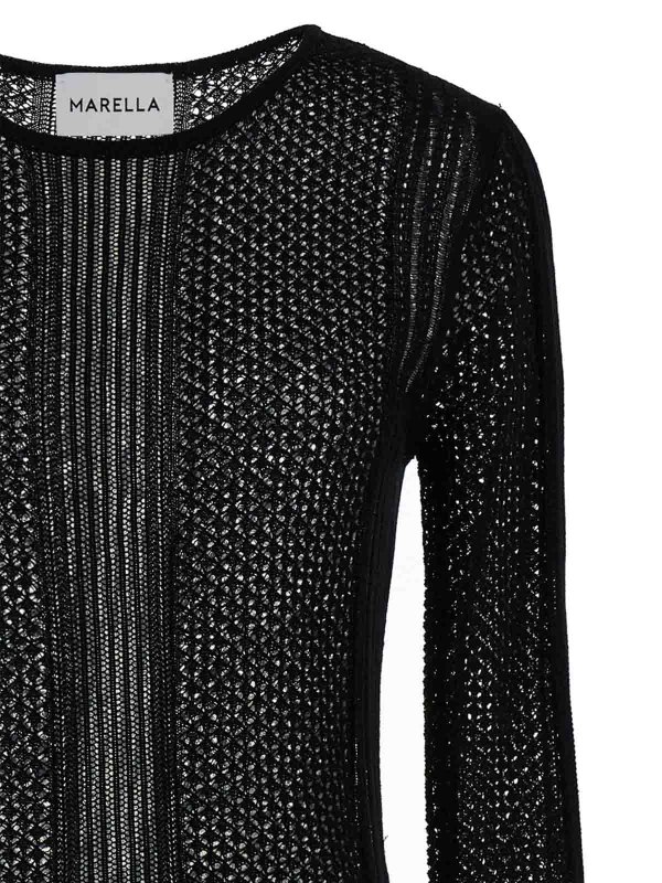 The Best Shops MARELLA: Knielange Kleider - Knielanges Kleid - Schwarz