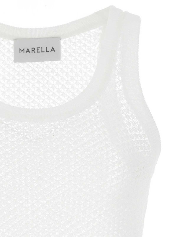 The Best Shops MARELLA: Tops y camisetas sin mangas - Top - Blanco