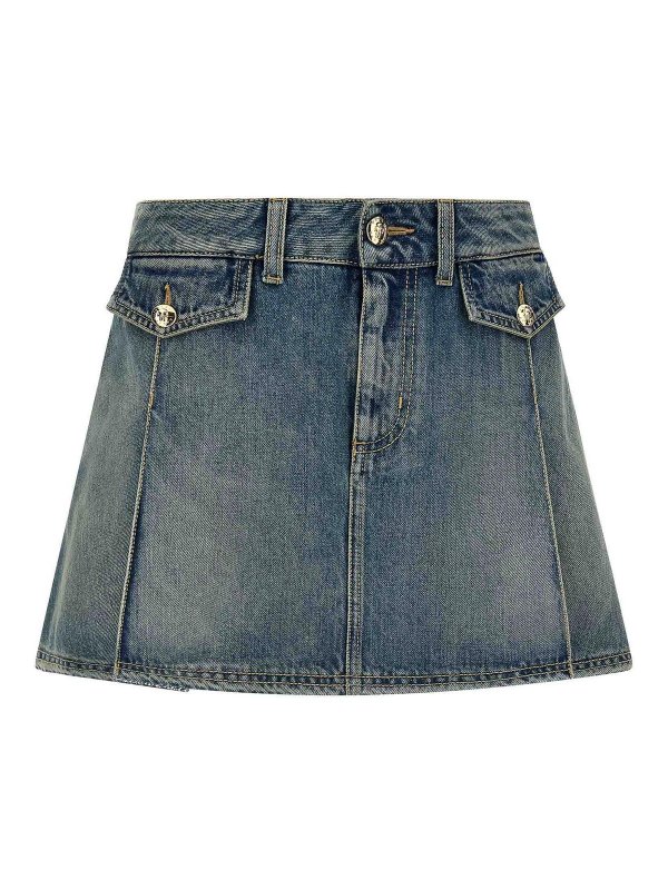 ALEXANDER MCQUEEN: ニーレングススカート＆ミディ丈 - 膝丈/ミディスカート - ライトブルー