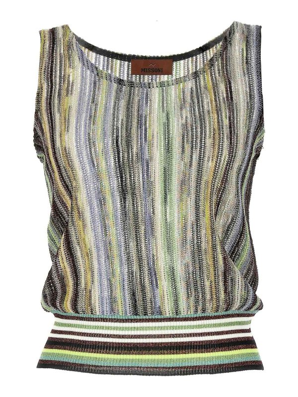 MISSONI: Tops & Débardeurs - Top - Multicolore