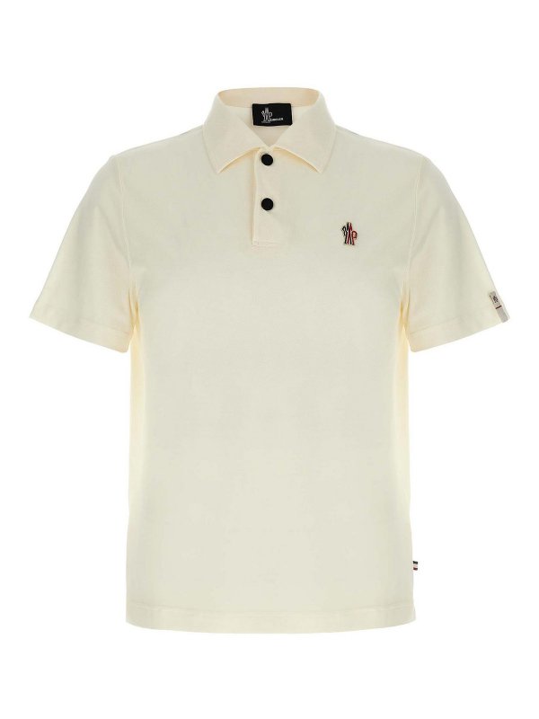 MONCLER: ポロシャツ - ポロシャツ - 白