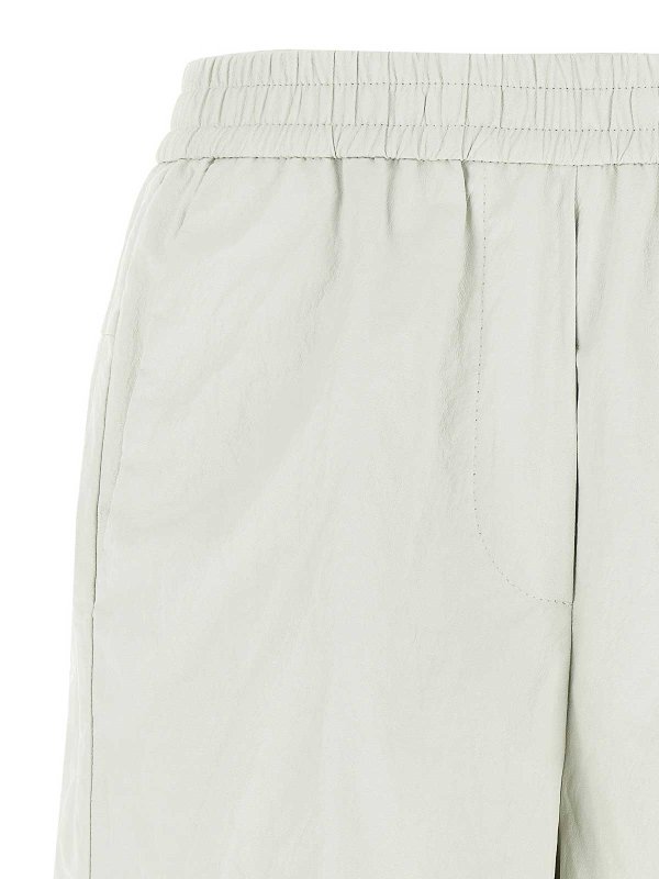 The Best Shops Nude: Trousers Shorts - Leather-Effect Bermuda Shorts