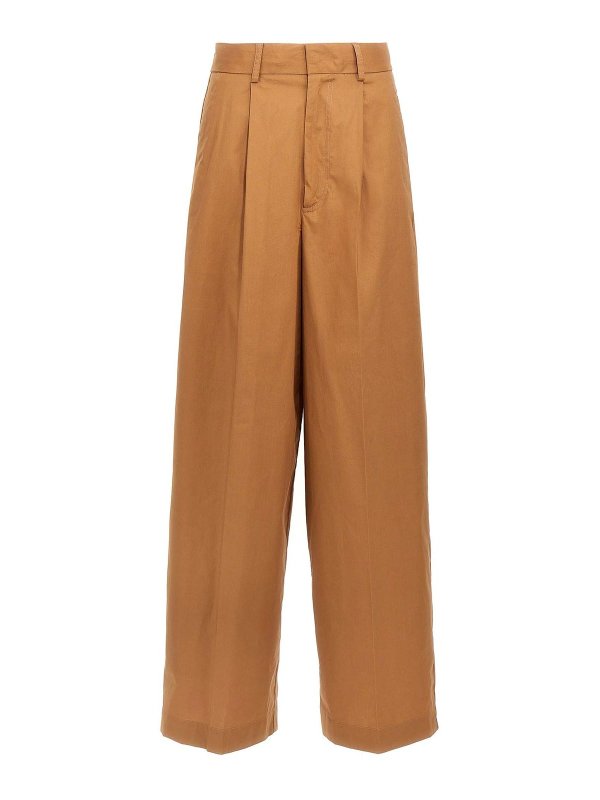 Nude: Pantalons casual - Pantalons Décontractés - Marron