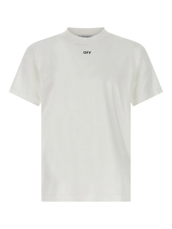 OFF-WHITE: Tシャツ - Tシャツ - Off Stamp