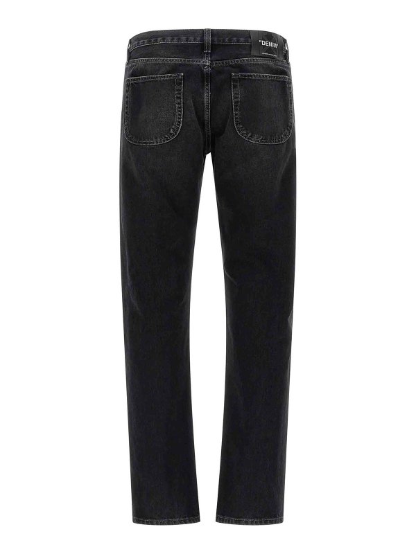 OFF-WHITE: ブーツカットジーンズ online - ブーツカットジーンズ - 黒