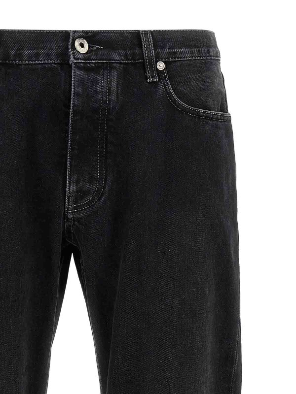 The Best Shops OFF-WHITE: ブーツカットジーンズ - ブーツカットジーンズ - 黒