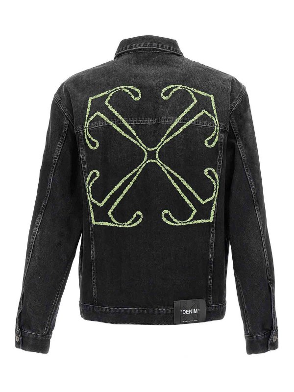 OFF-WHITE: デニムジャケット online - ブレザー - 黒