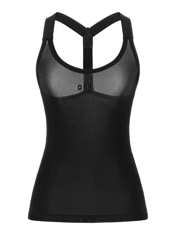 OFF-WHITE: トップス＆タンクトップ - トップ/タンクトップ - 黒