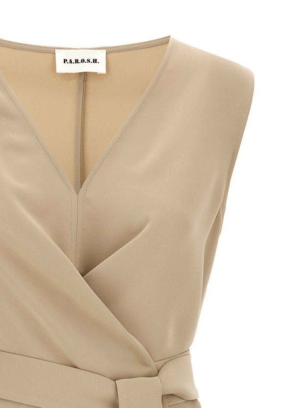 The Best Shops P.A.R.O.S.H.: トップス＆タンクトップ - トップ/タンクトップ - ベージュ