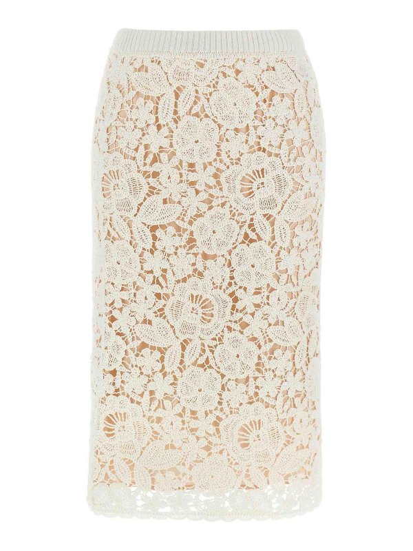 スカート P.A.R.O.S.H. 'Copper' skirt White P.A.R.O.S.H. Copper Skirt - White - Women | D560617COPPER002