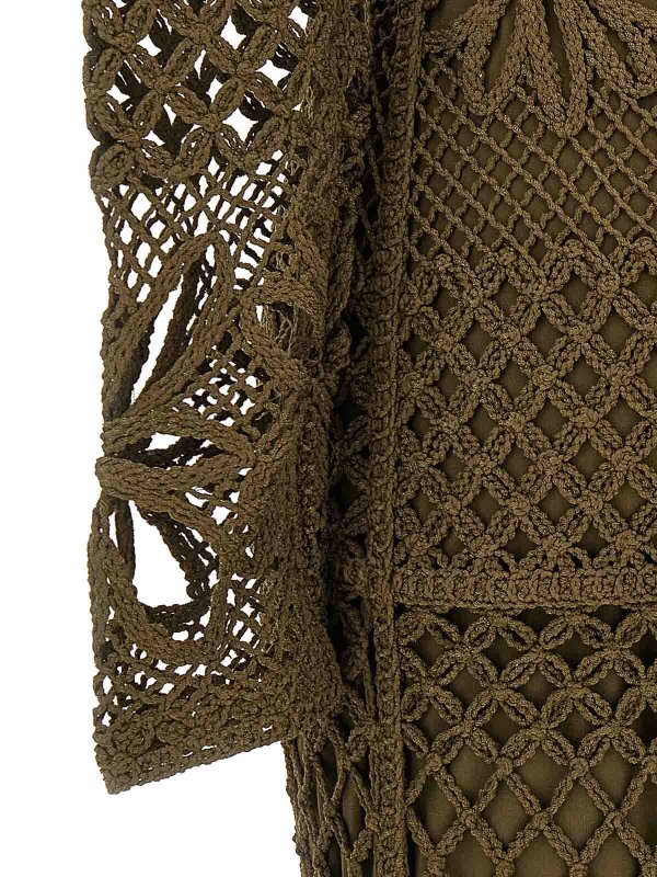 膝丈ドレス - 緑 shop online: Pinko