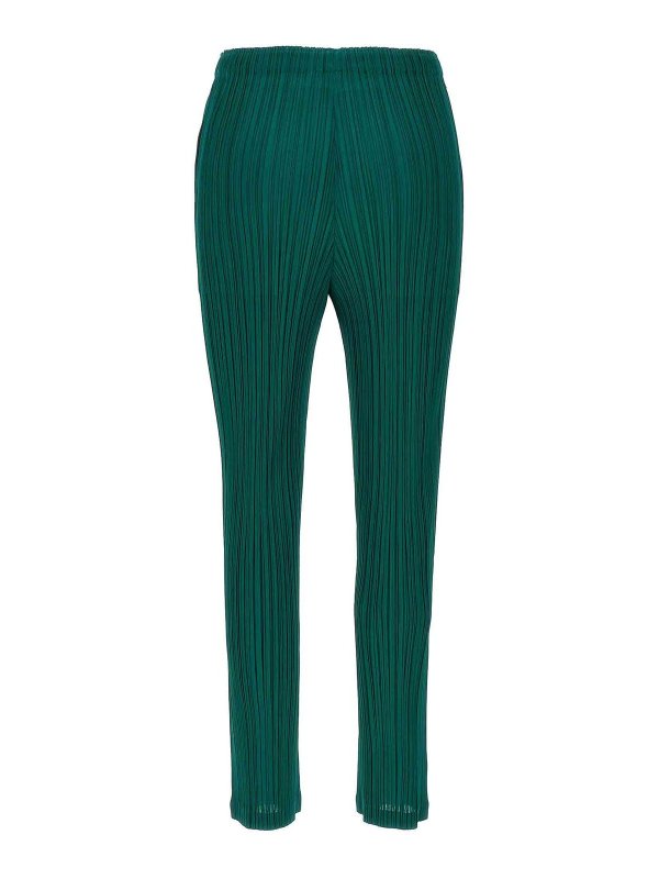 PLEATS PLEASE ISSEY MIYAKE: カジュアルトラウザー online - カジュアルパンツ - 緑